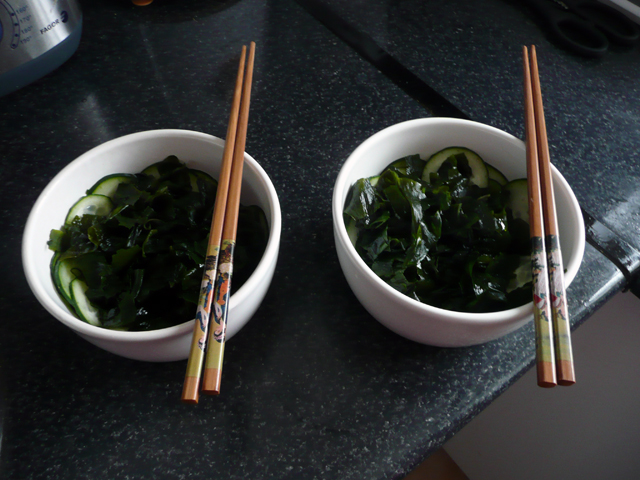 Alga Wakame con Arroz