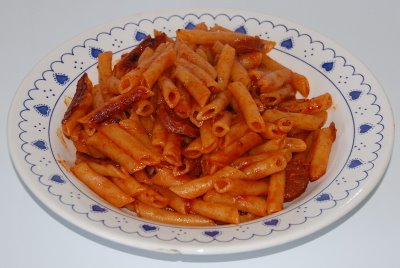 Macarrones con chorizo