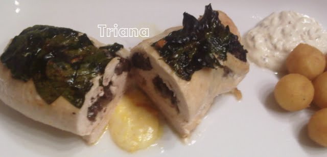 Filete de pollo con vino blanco