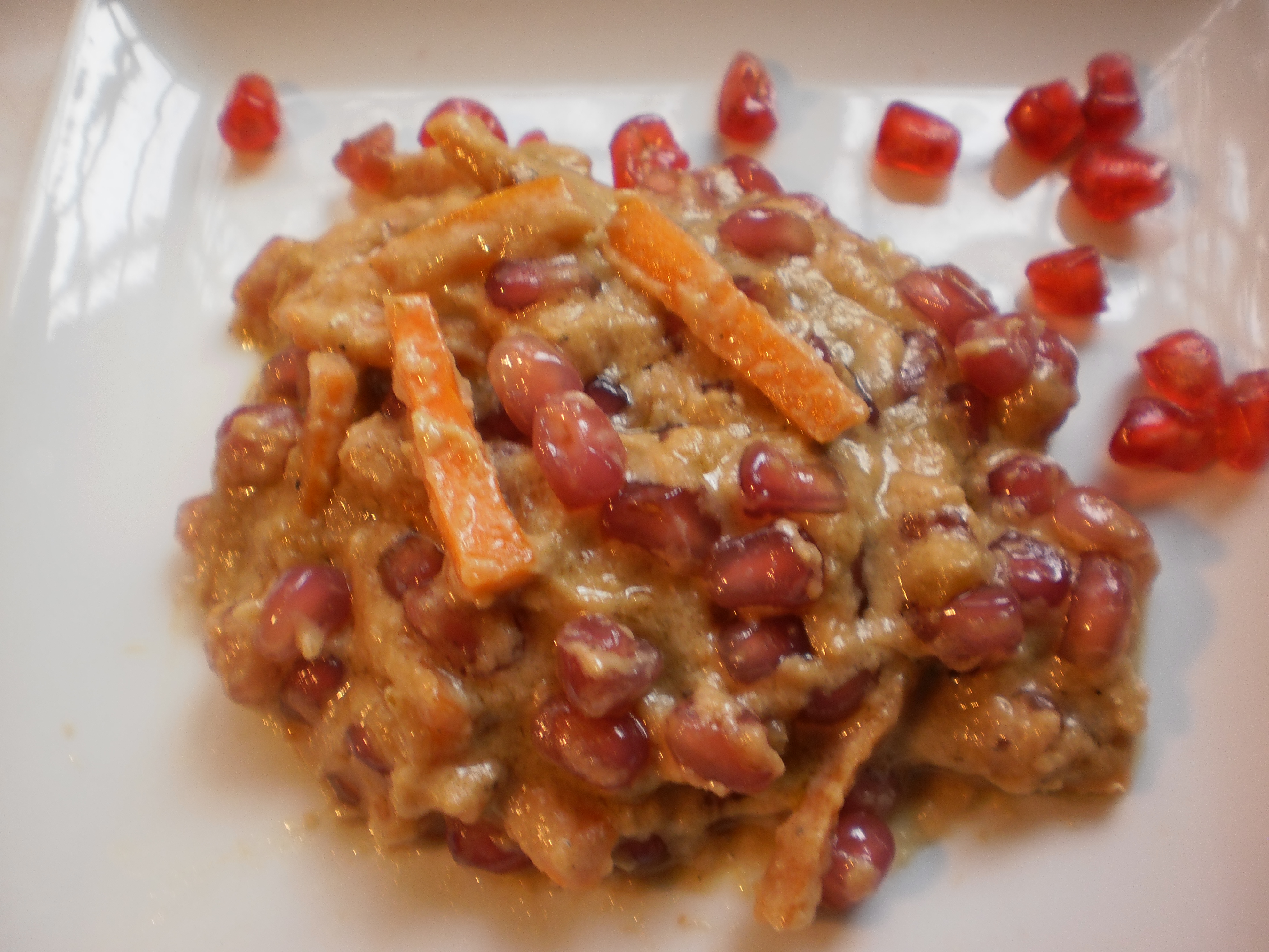 Lomo de cerdo con salsa de granada